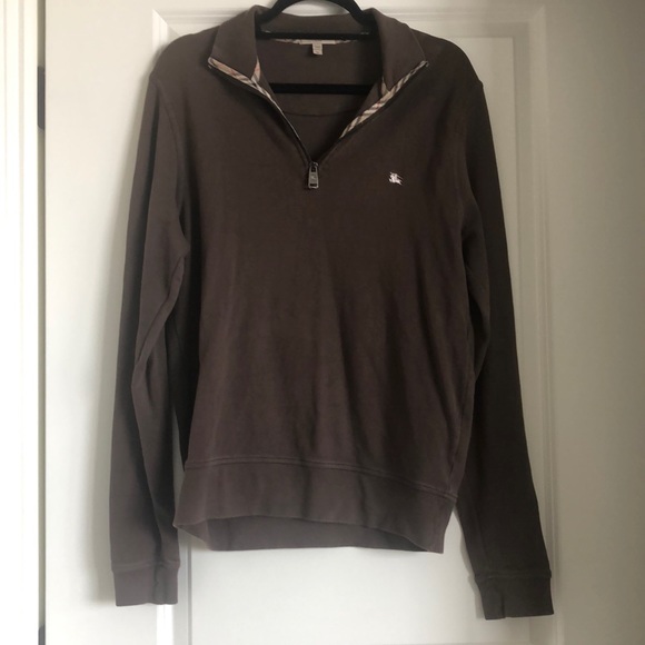 burberry quarter zip